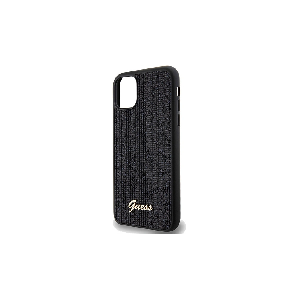 Hurtownia GSM - Etui Guess GUHCN61PMSDGSK Apple iPhone XR / 11 keménytok Disco Metal Script fekete/black - GUE3053 - {ean13} - Hurt