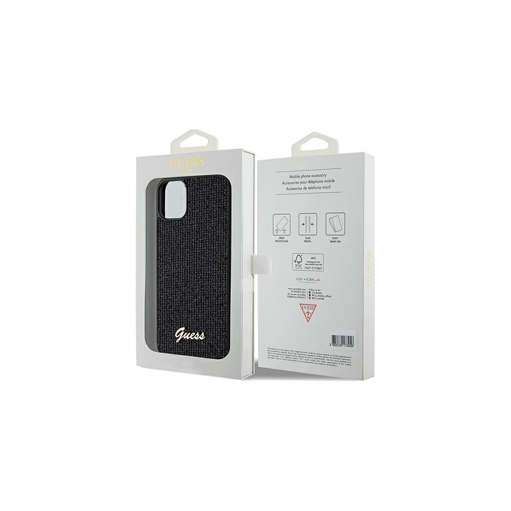Hurtownia GSM - Etui Guess GUHCN61PMSDGSK Apple iPhone XR / 11 hardcase Disco Metal Script negru/black - GUE3053 - {ean13} - Hurt