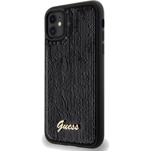 Hurtownia GSM - Etui Guess GUHCN61PSFDGSK Apple iPhone XR / 11 hardcase Sequin Script Metal negru/black - GUE3054 - {ean13} - Hurt