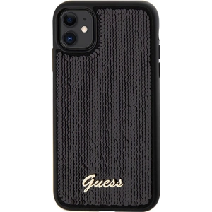 Hurtownia GSM - Etui Guess GUHCN61PSFDGSK Apple iPhone XR / 11 hardcase Sequin Script Metal negru/black - GUE3054 - {ean13} - Hurt