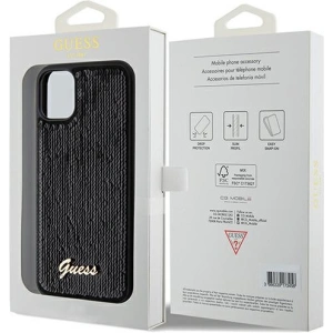 Hurtownia GSM - Etui Guess GUHCN61PSFDGSK Apple iPhone XR / 11 hardcase Sequin Script Metal negru/black - GUE3054 - {ean13} - Hurt