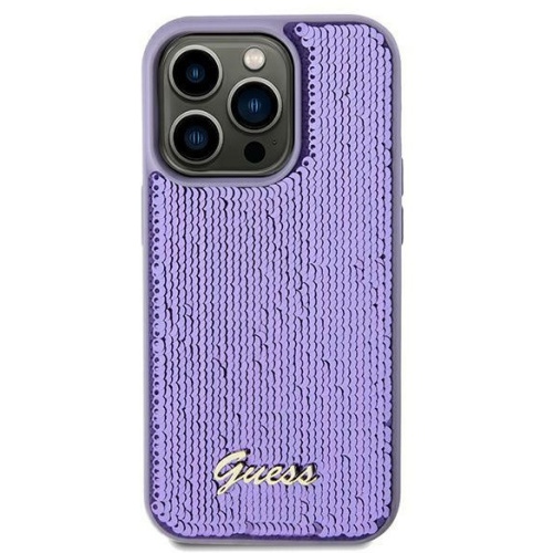 Guess Distributor - 3666339176129 - GUE3055 - Guess GUHCN61PSFDGSU Apple iPhone XR / 11 hardcase Sequin Script Metal purple - B2B homescreen
