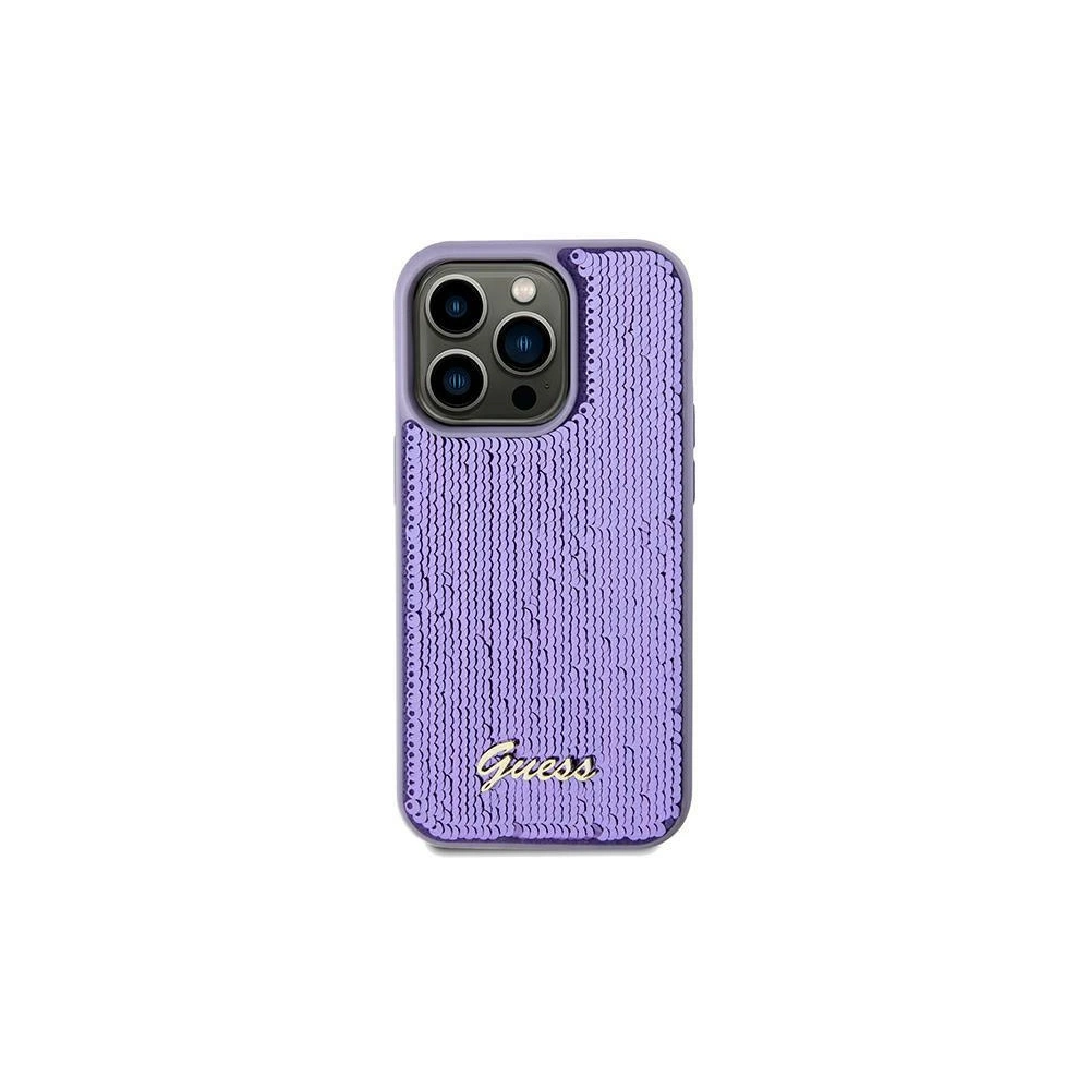 Hurtownia GSM - Etui Guess GUHCN61PSFDGSU Apple iPhone XR / 11 hardcase Sequin Script Metal fialový/purple - GUE3055 - {ean13} - Hurt