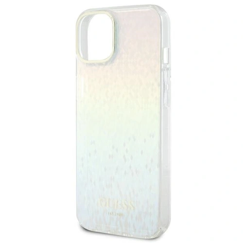 Etui Guess GUHCP12MHDECMI Apple iPhone 12 / 12 Pro hardcase IML Faceted Mirror Disco Iridescent wielokolorowy