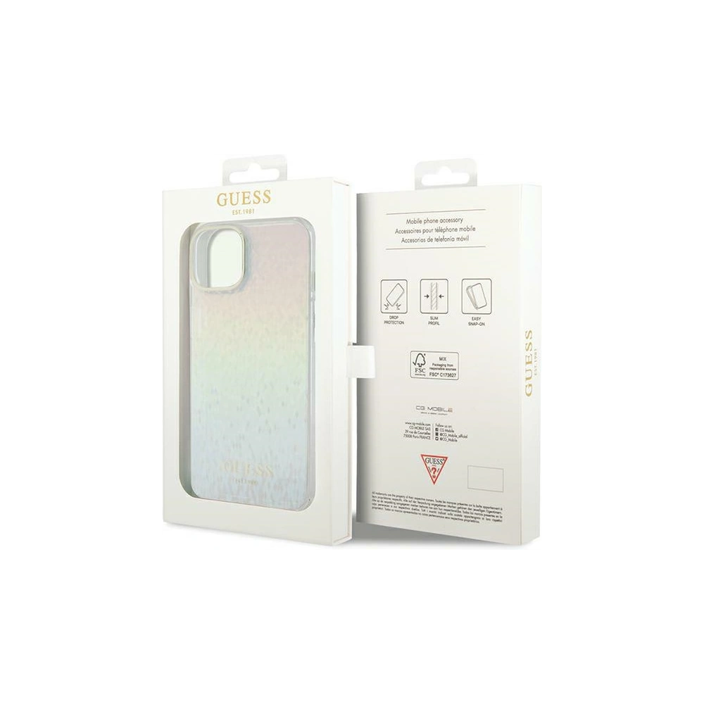 Hurtownia GSM - Case Guess GUHCP12MHDECMI Apple iPhone 12 / 12 Pro Hardcase IML Faceted Mirror Disco Iridescent mehrfarbig - GUE3056 - {ean13} - Hurt