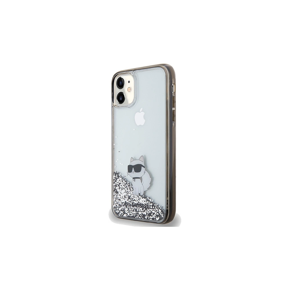 Wholesale Karl Lagerfeld KLHCN61LKCNSK Apple iPhone XR / 11 hardcase Liquid Glitter Choupette transparent - KLD1828 - {ean13} - Hurt