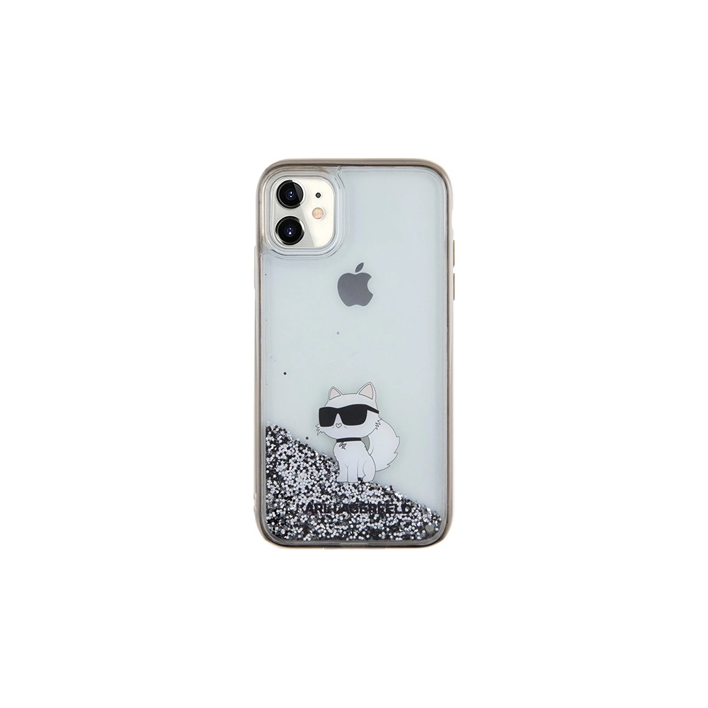 Wholesale Karl Lagerfeld KLHCN61LKCNSK Apple iPhone XR / 11 hardcase Liquid Glitter Choupette transparent - KLD1828 - {ean13} - Hurt