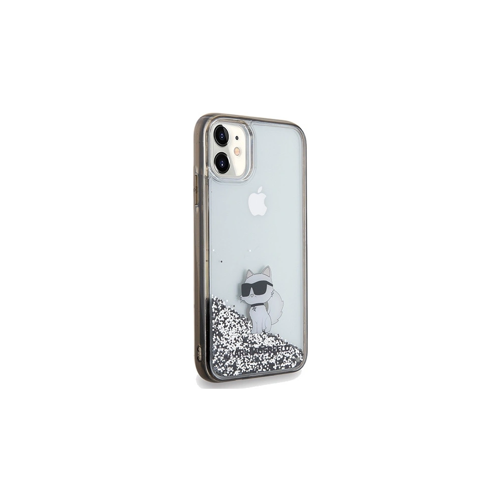 Wholesale Karl Lagerfeld KLHCN61LKCNSK Apple iPhone XR / 11 hardcase Liquid Glitter Choupette transparent - KLD1828 - {ean13} - Hurt