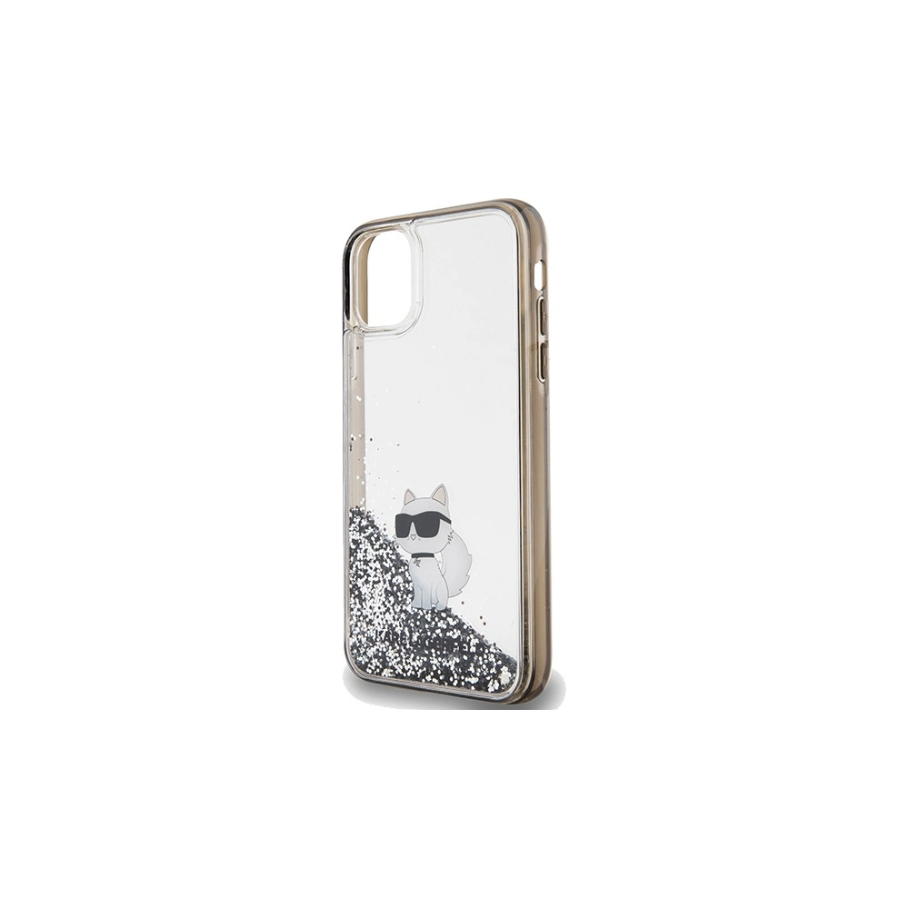 Hurtownia GSM - Etui Karl Lagerfeld KLHCN61LKCNSK Apple iPhone XR / 11 keményházas Liquid Glitter Choupette átlátszó - KLD1828 - {ean13} - Hurt