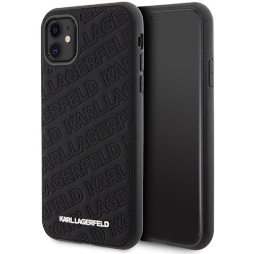 Karl Lagerfeld Distributor - 3666339164959 - KLD1829 - Karl Lagerfeld KLHCN61PQKPMK Apple iPhone XR / 11 hardcase Quilted K Pattern black - B2B homescreen