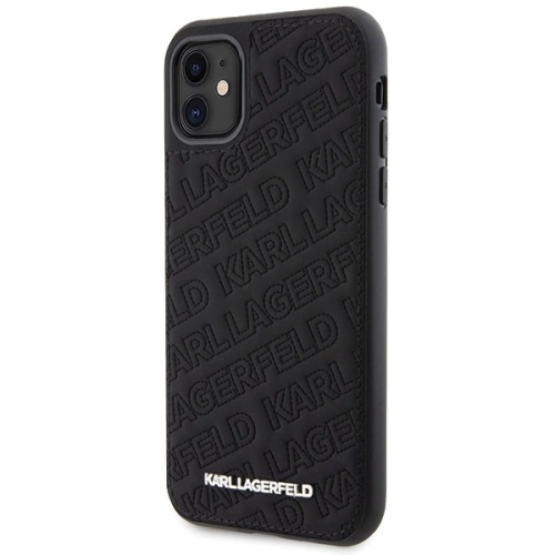 Etui Karl Lagerfeld KLHCN61PQKPMK Apple iPhone XR / 11 hardcase Quilted K Pattern czarny/black