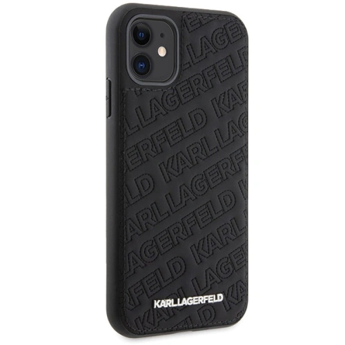 Etui Karl Lagerfeld KLHCN61PQKPMK Apple iPhone XR / 11 hardcase Quilted K Pattern czarny/black