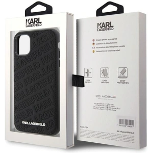 Hurtownia GSM - Etui Karl Lagerfeld KLHCN61PQKPMK Apple iPhone XR / 11 husă tare model matlasat K Pattern negru/black - KLD1829 - {ean13} - Hurt