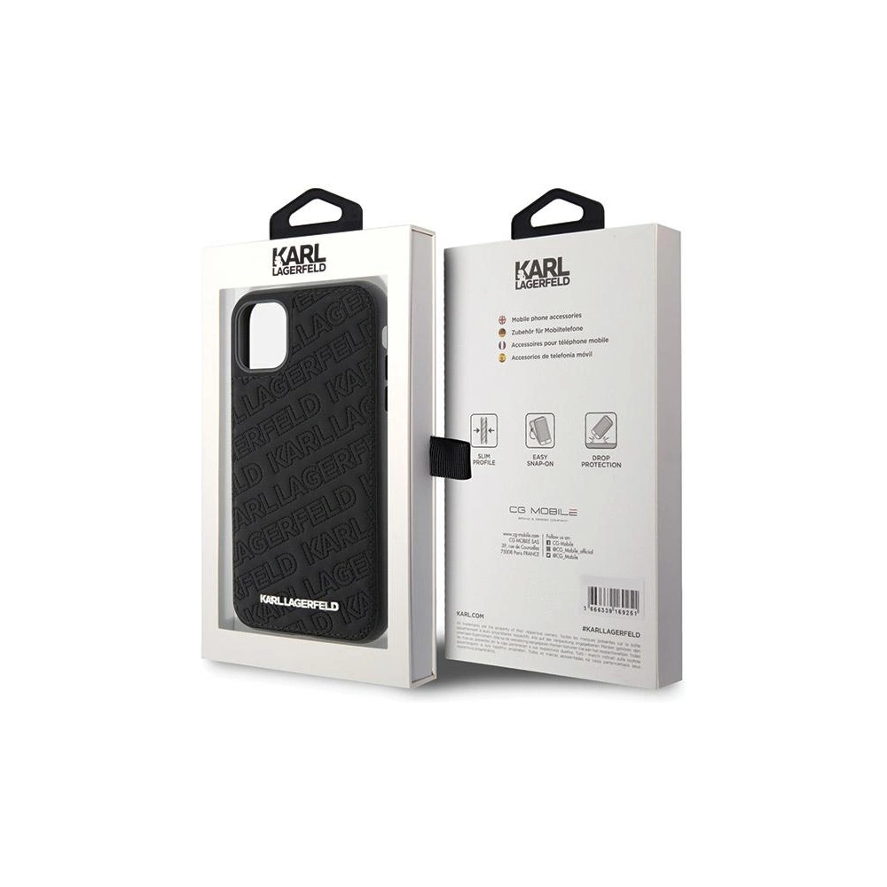 Wholesale Karl Lagerfeld KLHCN61PQKPMK Apple iPhone XR / 11 hardcase Quilted K Pattern black - KLD1829 - {ean13} - Hurt