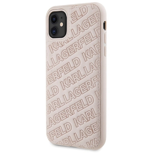 Etui Karl Lagerfeld KLHCN61PQKPMP Apple iPhone XR / 11 hardcase Quilted K Pattern różowy/pink