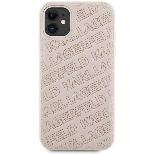 Etui Karl Lagerfeld KLHCN61PQKPMP Apple iPhone XR / 11 hardcase Quilted K Pattern różowy/pink