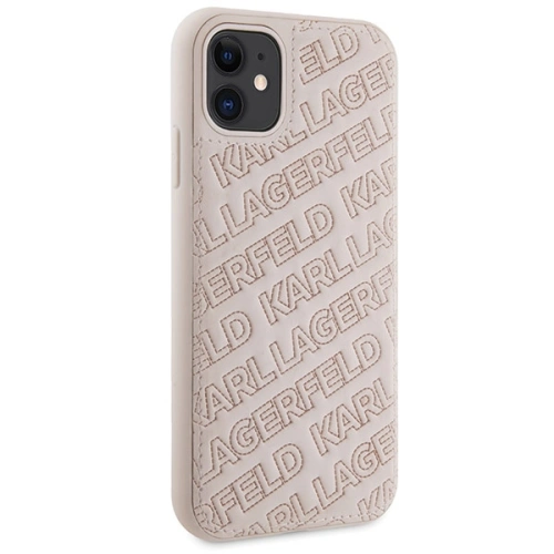 Etui Karl Lagerfeld KLHCN61PQKPMP Apple iPhone XR / 11 hardcase Quilted K Pattern różowy/pink