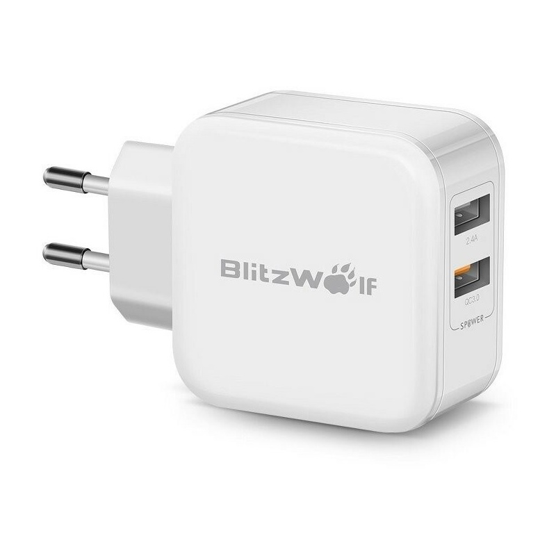 BlitzWolf Distributor - 5901597312314 - BLZ051WHT - Wall Charger USB BlitzWolf BW-S6 30W White - B2B homescreen