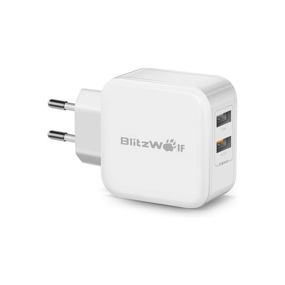 Hurtownia GSM - Ładowarka sieciowa USB BlitzWolf BW-S6 30W biała - BLZ051WHT - {ean13} - Hurt