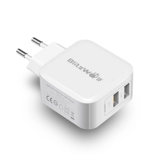 Ładowarka sieciowa USB BlitzWolf BW-S6 30W biała