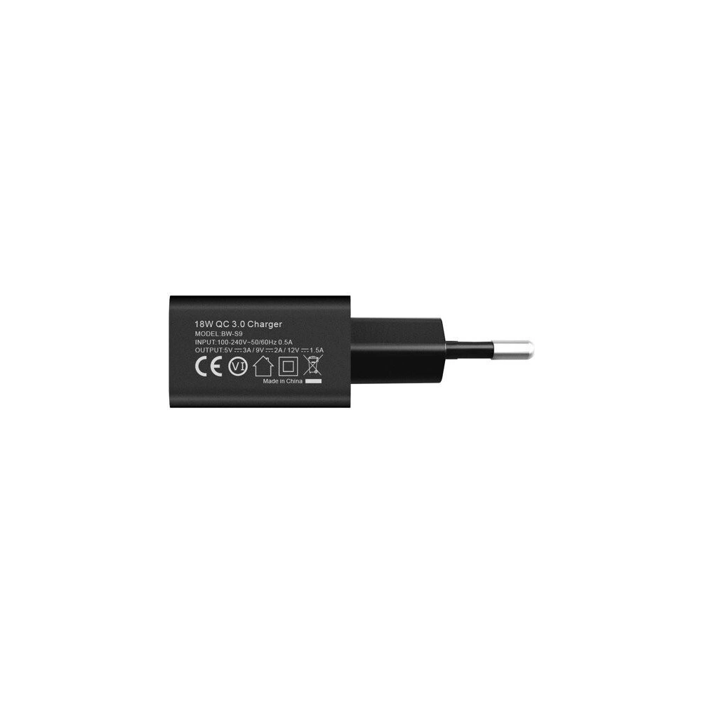 Wholesale Wall Charger USB BlitzWolf BW-S9 18W Black + micro USB Cable - BLZ053BLK - {ean13} - Hurt