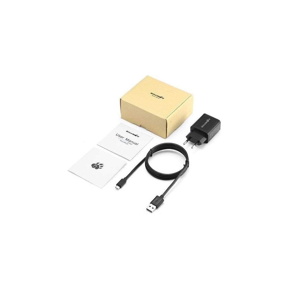 Hurtownia GSM - Încărcător de rețea USB BlitzWolf BW-S9 18W negru + cablu micro USB - BLZ053BLK - {ean13} - Hurt