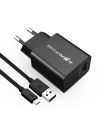 Hurtownia GSM - Încărcător de rețea USB BlitzWolf BW-S9 18W negru + cablu micro USB - BLZ053BLK - {ean13} - Hurt