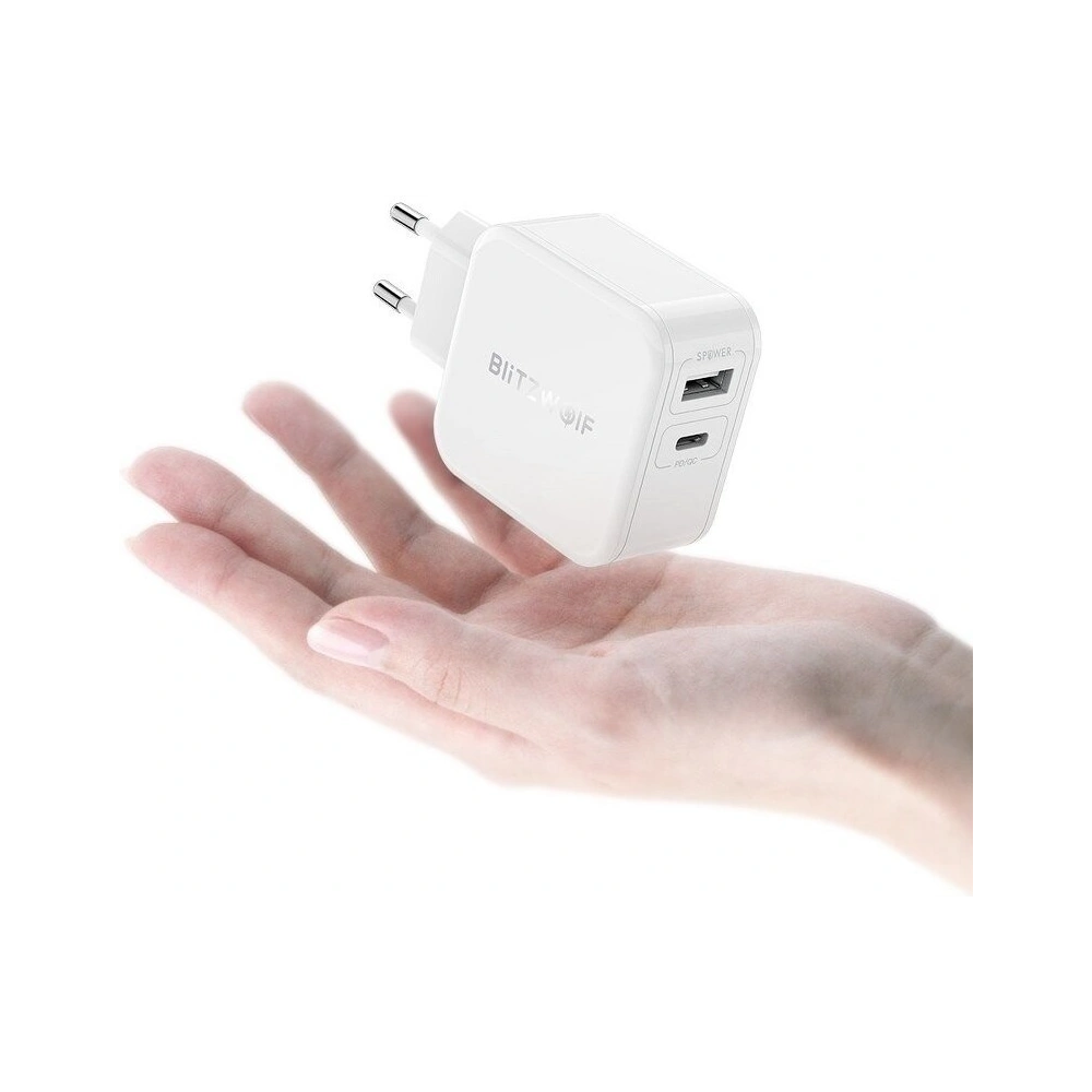 Wholesale Wall Charger USB BlitzWolf BW-S11 30W White - BLZ055WHT - {ean13} - Hurt