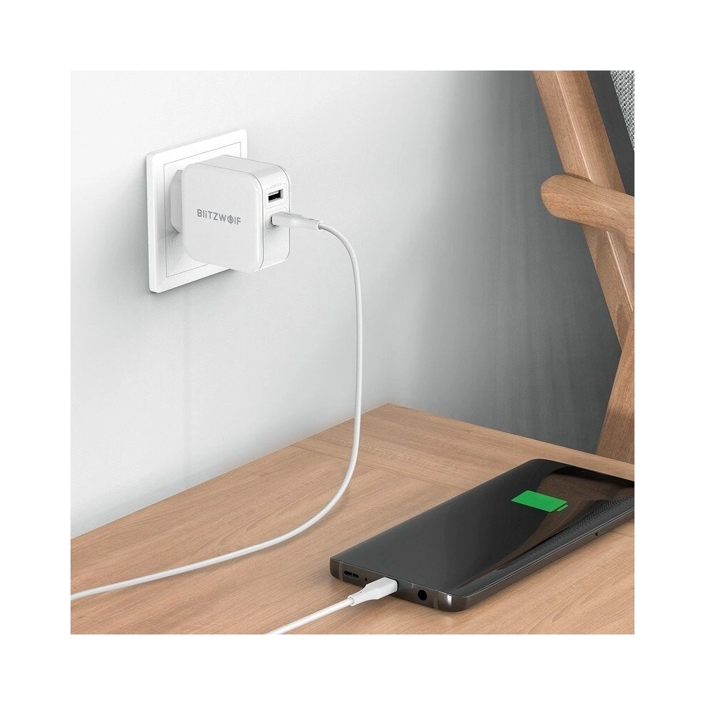 Hurtownia GSM - USB-Netzteil BlitzWolf BW-S11 30W weiß - BLZ055WHT - {ean13} - Hurt