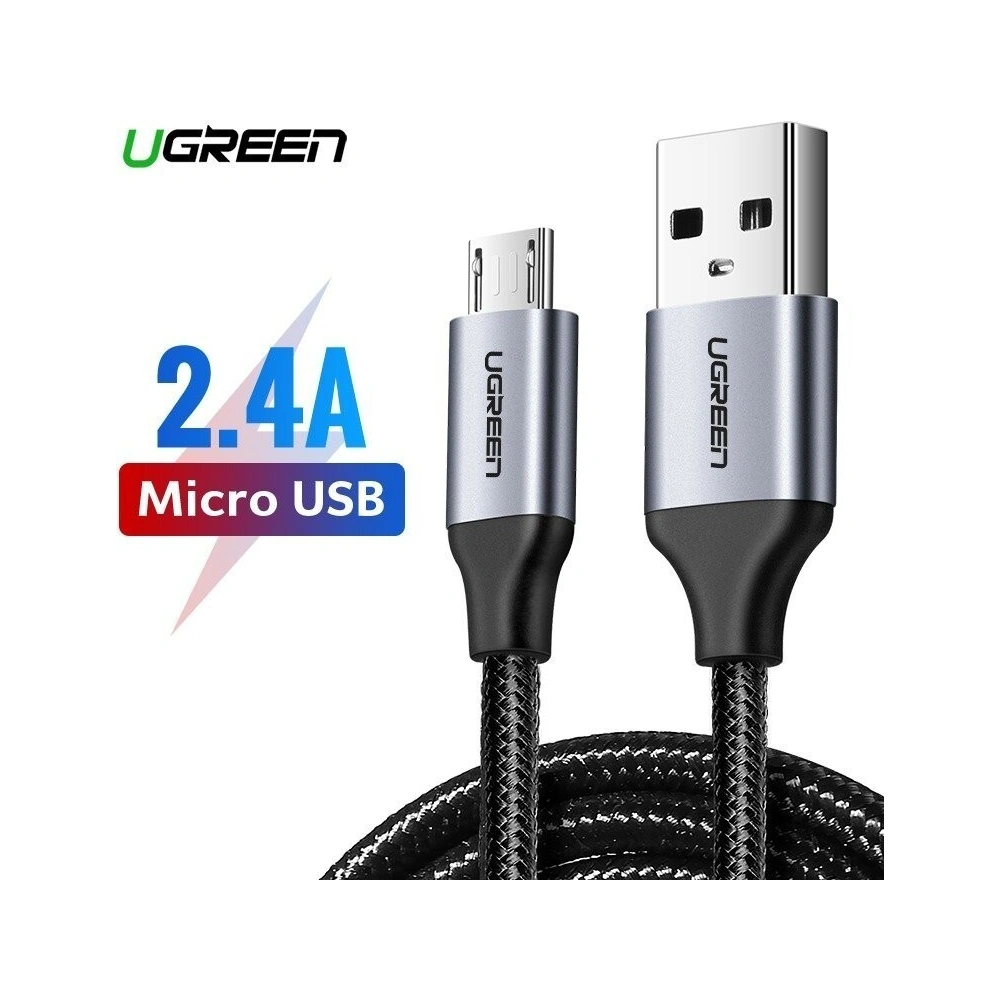 Hurtownia GSM - Kabel micro USB UGREEN QC 3.0 2.4A 0.5m (czarny) - UGR0053BLK - {ean13} - Hurt