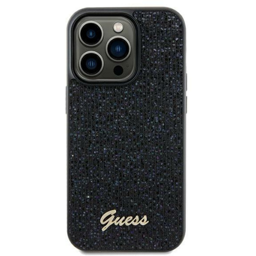 Guess Distributor - 3666339173340 - GUE3057 - Guess GUHCP12MPMSDGSK Apple iPhone 12 / 12 Pro hardcase Disco Metal Script black - B2B homescreen
