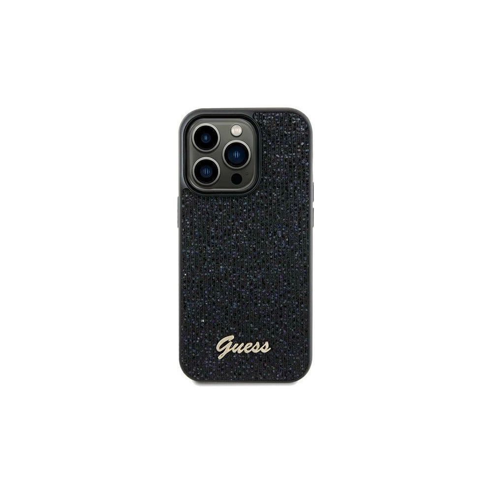 Hurtownia GSM - Tok Guess GUHCP12MPMSDGSK Apple iPhone 12 / 12 Pro keménytok Disco Metal Script fekete/black - GUE3057 - {ean13} - Hurt