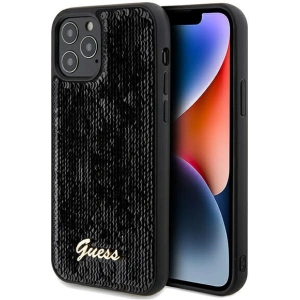 Hurtownia GSM - Etui Guess GUHCP12MPSFDGSK Apple iPhone 12 / 12 Pro hardcase Sequin Script Metal černý/black - GUE3058 - {ean13} - Hurt