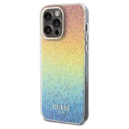 Etui Guess GUHCP13LHDECMI Apple iPhone 13 / 13 Pro hardcase IML Faceted Mirror Disco Iridescent wielokolorowy