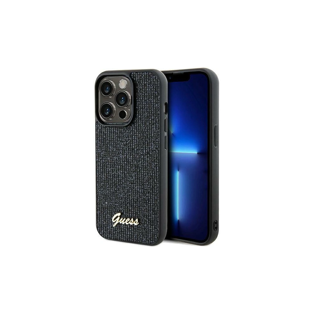 Hurtownia GSM - Etui Guess GUHCP13LPMSDGSK Apple iPhone 13 / 13 Pro hardcase Disco Metal Script negru/black - GUE3060 - {ean13} - Hurt