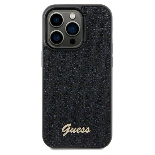 Etui Guess GUHCP13LPMSDGSK Apple iPhone 13 / 13 Pro hardcase Disco Metal Script czarny/black
