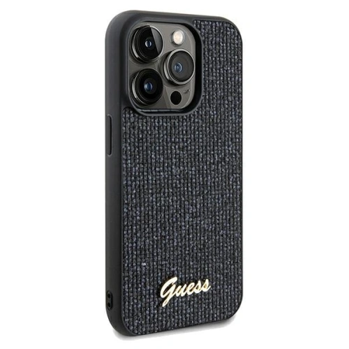 Etui Guess GUHCP13LPMSDGSK Apple iPhone 13 / 13 Pro hardcase Disco Metal Script czarny/black