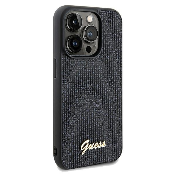 Kryt Guess GUHCP13LPMSDGSK Apple iPhone 13 / 13 Pro hardcase Disco Metal Script black