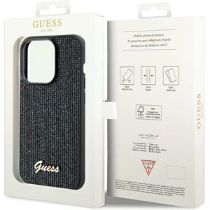 Hurtownia GSM - Case Guess GUHCP13LPMSDGSK Apple iPhone 13 / 13 Pro Hardcase Disco Metal Script schwarz/black - GUE3060 - {ean13} - Hurt