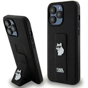 Hurtownia GSM - Case Karl Lagerfeld KLHCP13LGSACHPK Apple iPhone 13 / 13 Pro Hardcase Gripstand Saffiano Choupette Pins schwarz/black - KLD1831 - {ean13} - Hurt