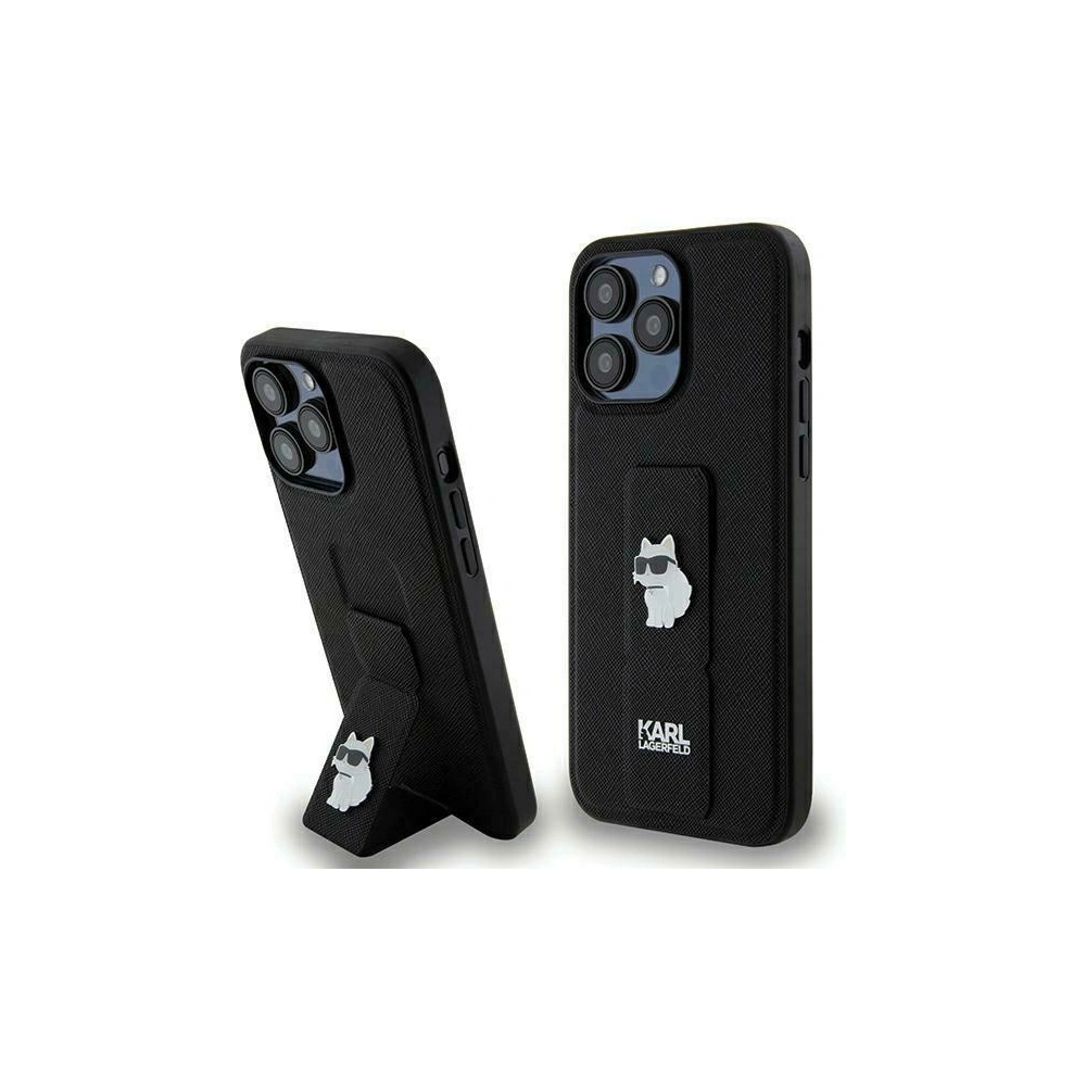 Hurtownia GSM - Etui Karl Lagerfeld KLHCP13LGSACHPK Apple iPhone 13 / 13 Pro hardcase Gripstand Saffiano Choupette Pins černý/black - KLD1831 - {ean13} - Hurt