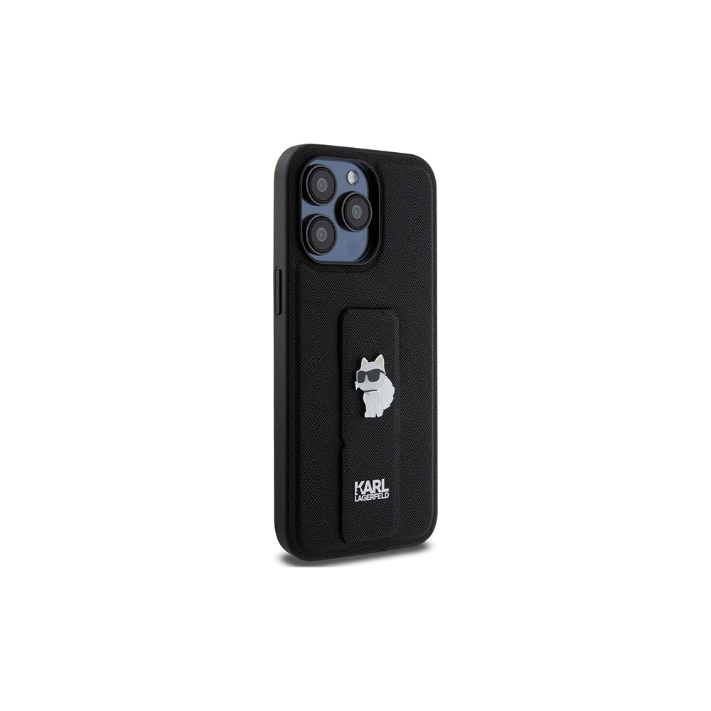 Hurtownia GSM - Etui Karl Lagerfeld KLHCP13LGSACHPK Apple iPhone 13 / 13 Pro hardcase Gripstand Saffiano Choupette Pins negru/black - KLD1831 - {ean13} - Hurt