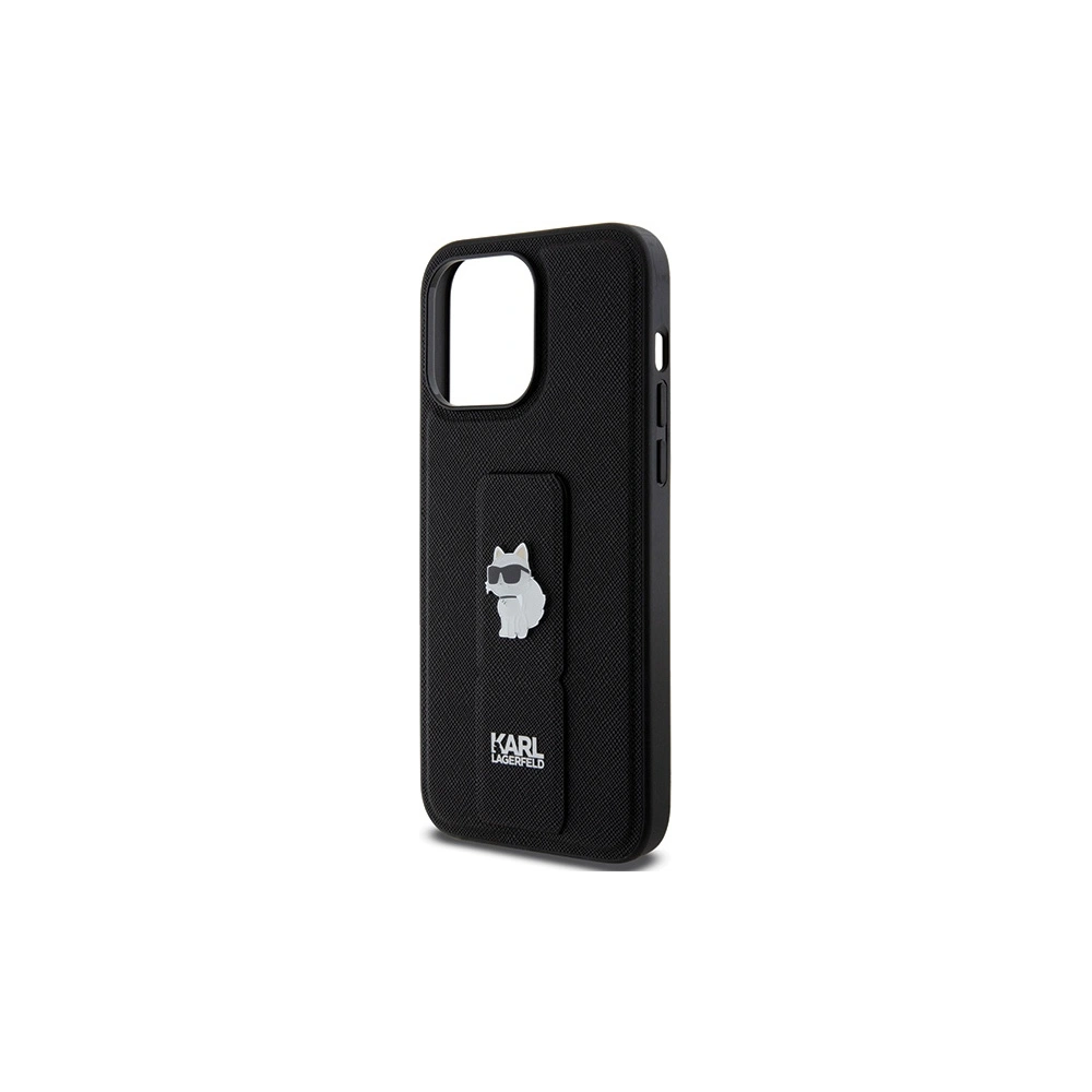 Hurtownia GSM - Etui Karl Lagerfeld KLHCP13LGSACHPK Apple iPhone 13 / 13 Pro hardcase Gripstand Saffiano Choupette Pins negru/black - KLD1831 - {ean13} - Hurt