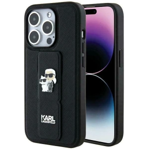 Hurtownia GSM - Case Karl Lagerfeld KLHCP13LGSAKCPK Apple iPhone 13 / 13 Pro Hardcase Gripstand Saffiano Karl&Choupette Pins schwarz/black - KLD1832 - {ean13} - Hurt