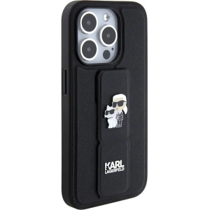 Hurtownia GSM - Case Karl Lagerfeld KLHCP13LGSAKCPK Apple iPhone 13 / 13 Pro Hardcase Gripstand Saffiano Karl&Choupette Pins schwarz/black - KLD1832 - {ean13} - Hurt