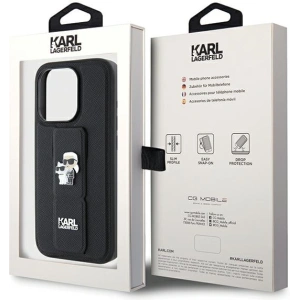 Hurtownia GSM - Case Karl Lagerfeld KLHCP13LGSAKCPK Apple iPhone 13 / 13 Pro Hardcase Gripstand Saffiano Karl&Choupette Pins schwarz/black - KLD1832 - {ean13} - Hurt