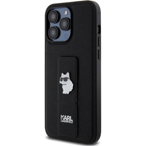 Hurtownia GSM - Etui Karl Lagerfeld KLHCP13XGSACHPK Apple iPhone 13 Pro Max hardcase Gripstand Saffiano Choupette Pins černý/black - KLD1834 - {ean13} - Hurt