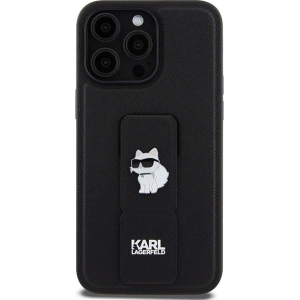 Hurtownia GSM - Etui Karl Lagerfeld KLHCP13XGSACHPK Apple iPhone 13 Pro Max hardcase Gripstand Saffiano Choupette Pins černý/black - KLD1834 - {ean13} - Hurt