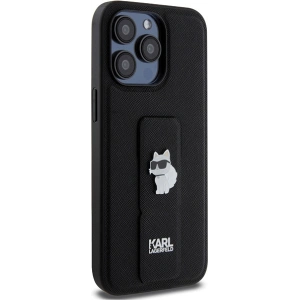 Hurtownia GSM - Etui Karl Lagerfeld KLHCP13XGSACHPK Apple iPhone 13 Pro Max hardcase Gripstand Saffiano Choupette Pins černý/black - KLD1834 - {ean13} - Hurt