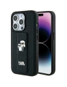 Etui Karl Lagerfeld KLHCP13XGSAKCPK Apple iPhone 13 Pro Max hardcase Gripstand Saffiano Karl&Choupette Pins černý/black